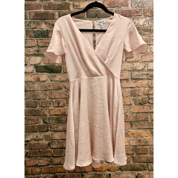 Light Pink Chiffon Dress - Picture 1 of 5